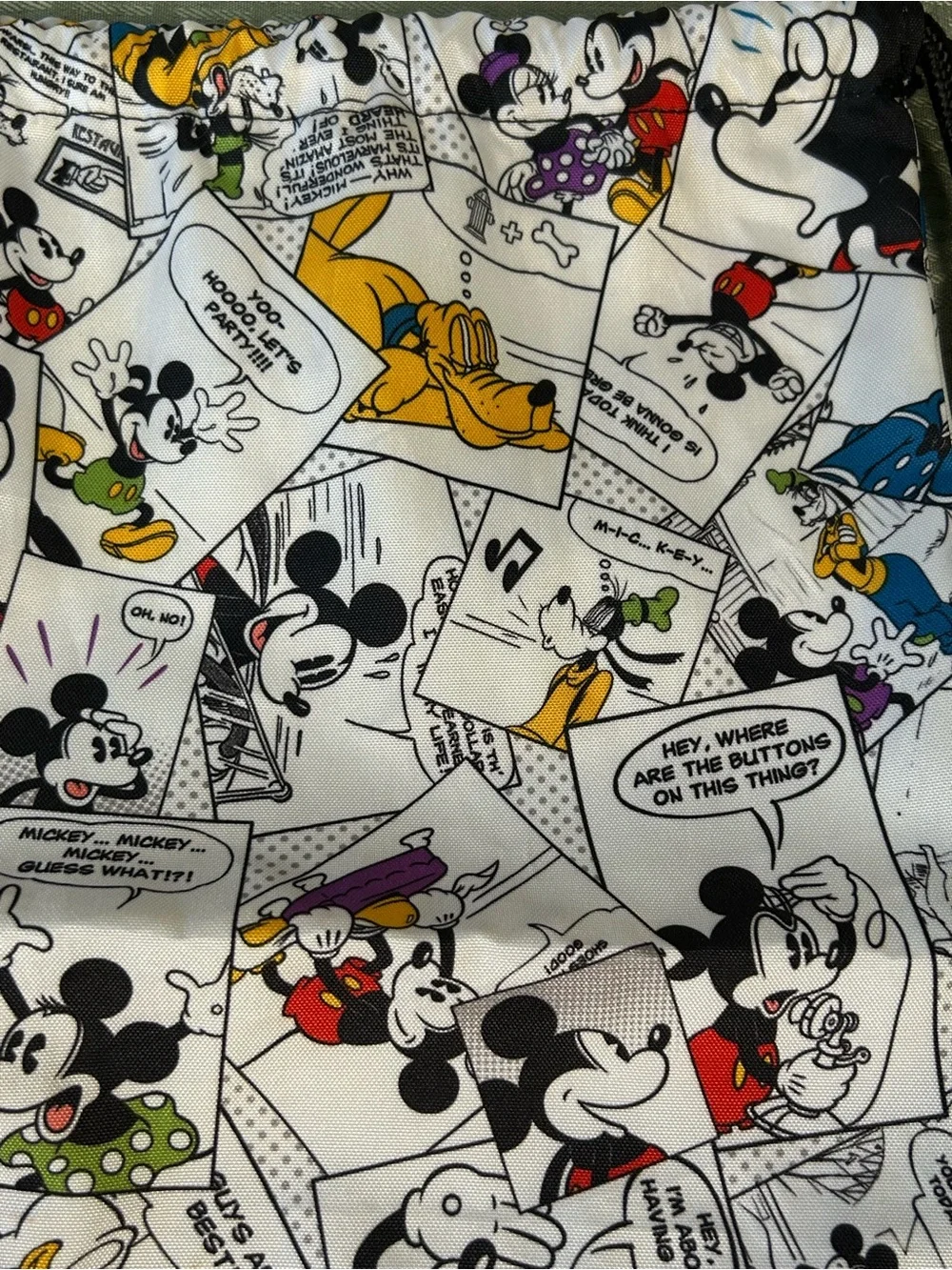 Disney Comic Drawstring Backpack-NWOT 😍❤️‍🔥